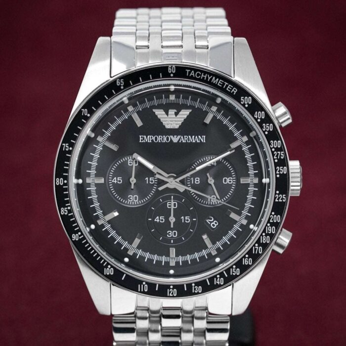 Emporio Armani Men's Tazio Chronograph Steel Watch - AR5988 - Image 2